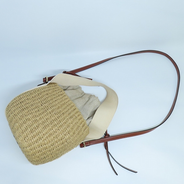 実際に弊社で買取させて頂いたChloe/クロエ ×Mifuko/ミフコ WODDY スモールバスケット ショルダーバッグの画像 5枚目