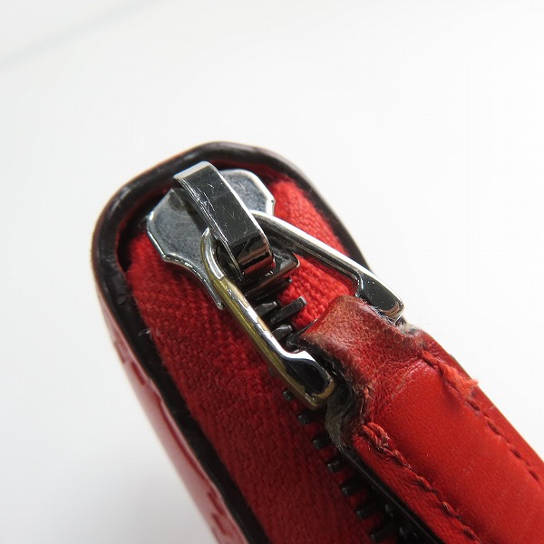 実際に弊社で買取させて頂いたGUCCI/グッチ グッチシマラウンドジップ長財布 307987-525040の画像 8枚目