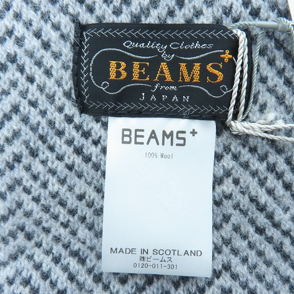 実際に弊社で買取させて頂いた【未使用】 BEAMS PLUS/ビームスプラス ジャカード クレイジーパターン マフラー 11-45-0714-432の画像 3枚目