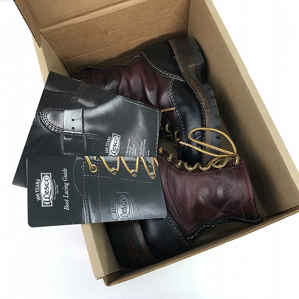 実際に弊社で買取させて頂いたWESCO/ウエスコ Custom Jobmaster/カスタムジョブマスター レースアップブーツ 6Eの画像 8枚目
