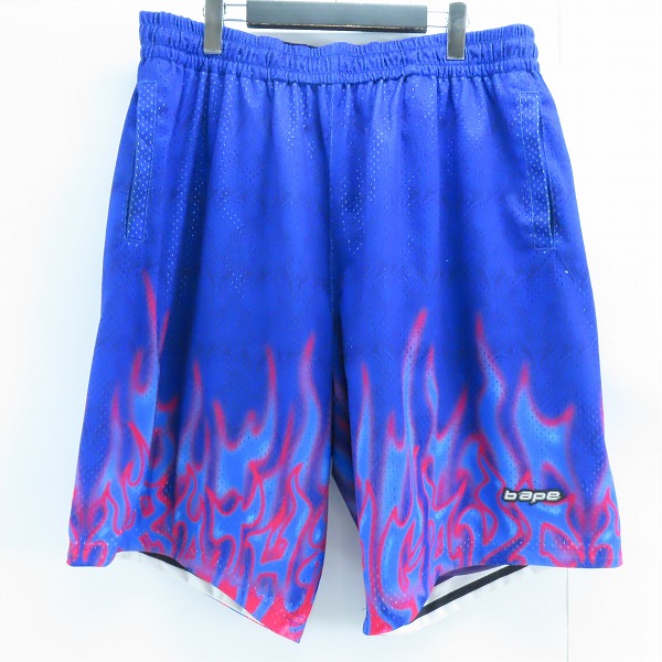 実際に弊社で買取させて頂いたA BATHING APE/アベイシングエイプ リバース ベースボール ショーツ/ハーフパンツ 001SPK301317M/2XLの画像 2枚目