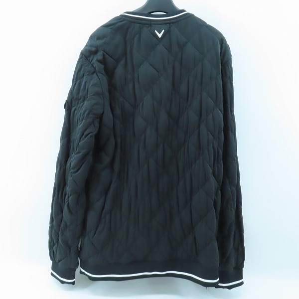 実際に弊社で買取させて頂いた【未使用】Callaway/キャロウェイ ゴルフウェア 中綿 クルーネックブルゾン/ブラック/241-0215508/LLの画像 1枚目