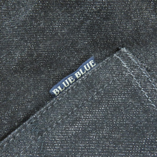 実際に弊社で買取させて頂いたBLUE BLUE/ブルーブルー ジップフライ ブラック デニムパンツ/30の画像 6枚目