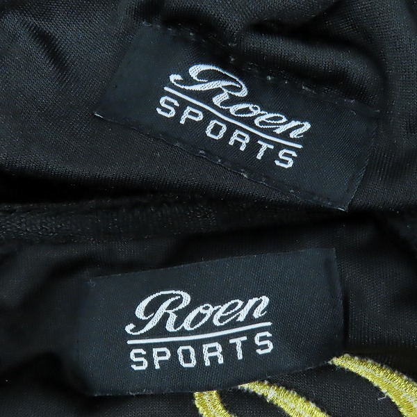 実際に弊社で買取させて頂いたRoenSPORTS/ロエン スポーツ スカル刺繍/スワロフスキー ベロア パーカー/パンツ セットアップ/Lの画像 2枚目