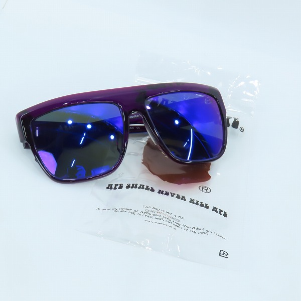 実際に弊社で買取させて頂いたA BATHING APE/アベイシングエイプ サングラス/アイウェア BS13001の画像 9枚目
