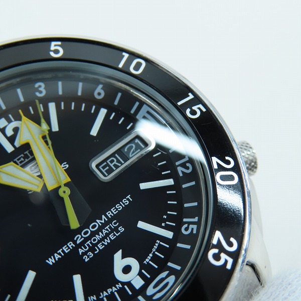 実際に弊社で買取させて頂いたSEIKO/セイコー 5SPORTS/5スポーツ 海外モデル 自動巻き腕時計 7S36-01E0の画像 5枚目