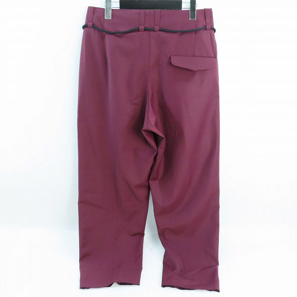 実際に弊社で買取させて頂いたETHOSENS/エトセンス ロープベルト スラックスパンツ ES120-71/2の画像 1枚目