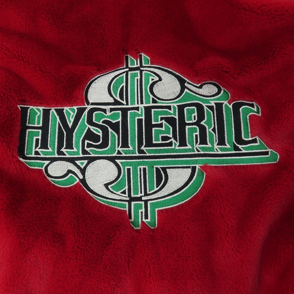 実際に弊社で買取させて頂いたHYSTERIC GLAMOUR/ヒステリックグラマー HYS DOLLAR刺繍 ファージャケット 02183AB01/Sの画像 5枚目