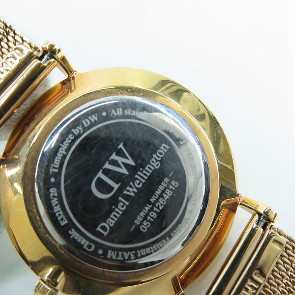 実際に弊社で買取させて頂いたDaniel Wellington/ダニエルウェリントン Classic Petite Melrose DW00100163【動作未確認】の画像 4枚目
