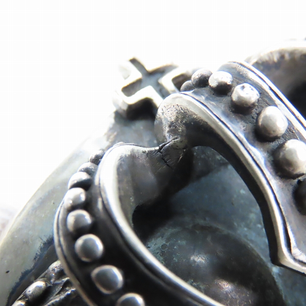 実際に弊社で買取させて頂いたJustin davis/ジャスティンデイビス シルバー/925 クラウンバックルの画像 5枚目