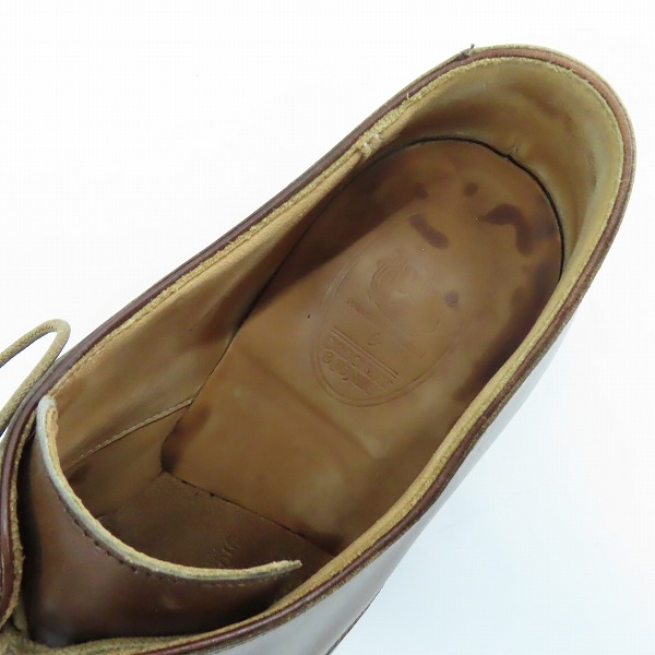 実際に弊社で買取させて頂いたCROCKETT＆JONES×Paul Smith COLLECTION/クロケット＆ジョーンズ×ポールスミスコレクション プレーントゥ J5849/8.5Eの画像 4枚目