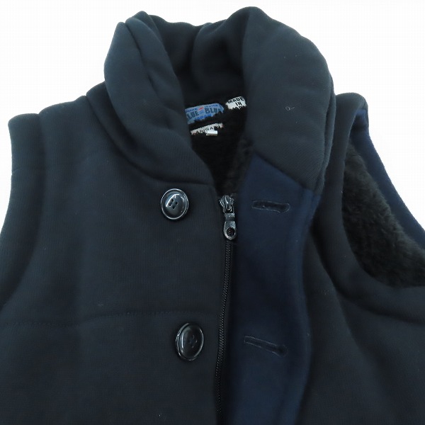 実際に弊社で買取させて頂いたBLUE BLUE/ブルーブルー 裏ボア スウェットベスト J5168 /2の画像 2枚目