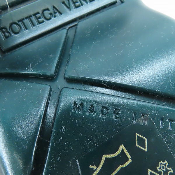実際に弊社で買取させて頂いたBOTTEGA VENETA/ボッテガヴェネタ パドル ロングブーツ ダークグリーン/41の画像 8枚目