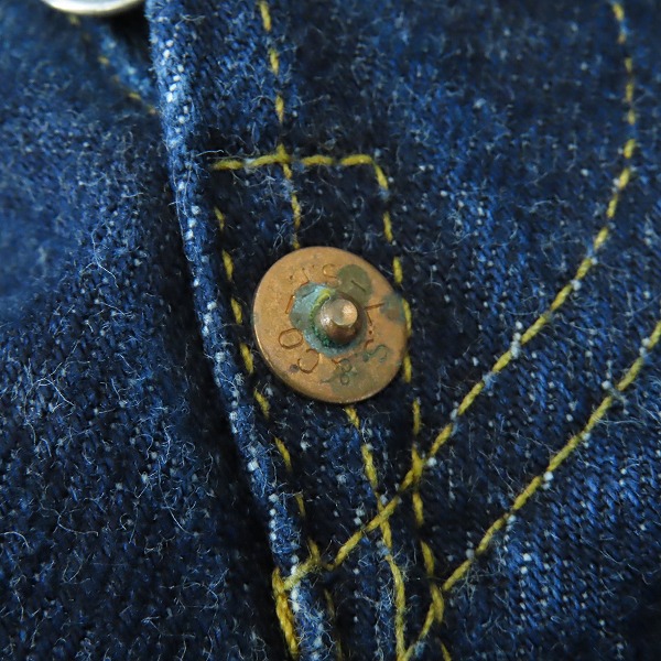 実際に弊社で買取させて頂いたLEVI'S/リーバイス 201XX 刻印555/バレンシア工場製 復刻 ビッグE デニムパンツ/ジーンズ 201-0003/W32L36の画像 8枚目