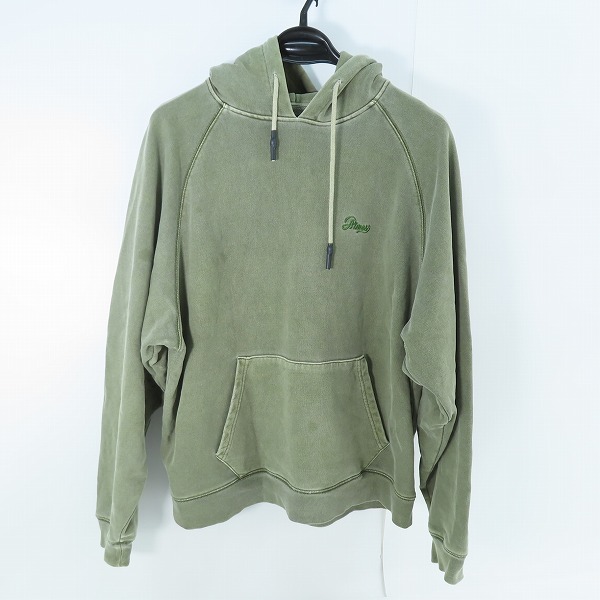 実際に弊社で買取させて頂いたATMOS/アトモス OVERDYED SWEAT HOODIE GREEN パーカー MAT21-A037/M
