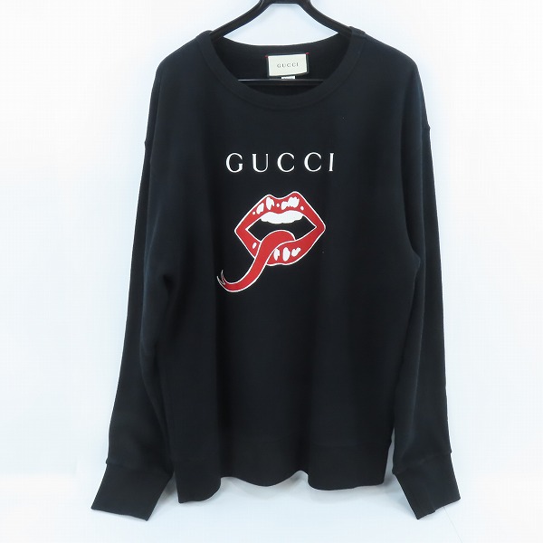 実際に弊社で買取させて頂いた【JPタグ】GUCCI/グッチ マウスロゴ クルーネック スウェット/トレーナー ブラック/L