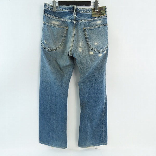 実際に弊社で買取させて頂いたBLUE BLUE/ブルーブルー ダメージ/リペア加工 ジップフライ デニムパンツ/31の画像 1枚目