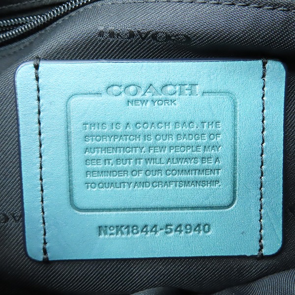 実際に弊社で買取させて頂いたCOACH/コーチ BLEECKER/ブリーカー レザー バッグパック/リュック 54940の画像 4枚目