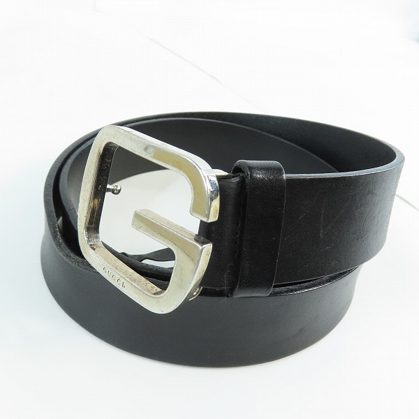実際に弊社で買取させて頂いたGUCCI/グッチ Gバックル レザーベルト 162931 492694 85・34