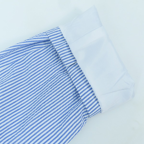 実際に弊社で買取させて頂いたBrooks brothers/ブルックスブラザーズ ストライプ柄 テーラードジャケット ブルー/Lの画像 8枚目