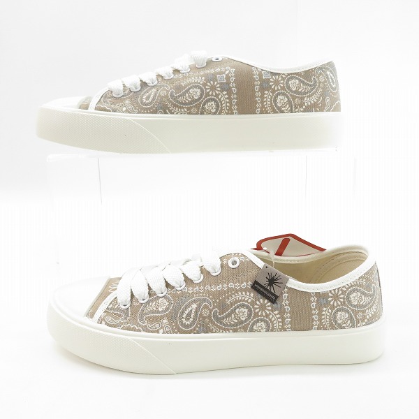 実際に弊社で買取させて頂いた【未使用】MIHARAYASUHIRO/ミハラヤスヒロ ローカットスニーカー ペイズリー柄 333539/25の画像 3枚目
