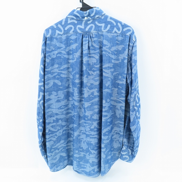実際に弊社で買取させて頂いたEVISU/エヴィス かもめ総柄 長袖シャツ /44の画像 1枚目