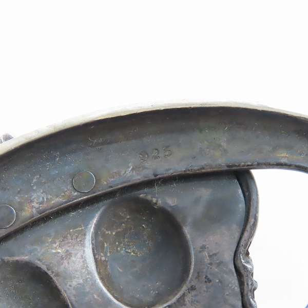 実際に弊社で買取させて頂いたJustin davis/ジャスティンデイビス シルバー/925 クラウンバックルの画像 4枚目