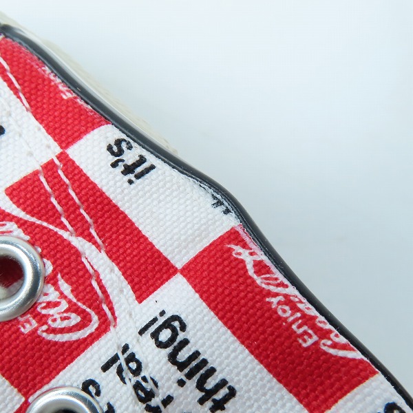 実際に弊社で買取させて頂いたCONVERSE/コンバース ALL STAR US Coca-Cola CK HI/オールスター コカ・コーラ スニーカー 1SE026 27.5の画像 6枚目