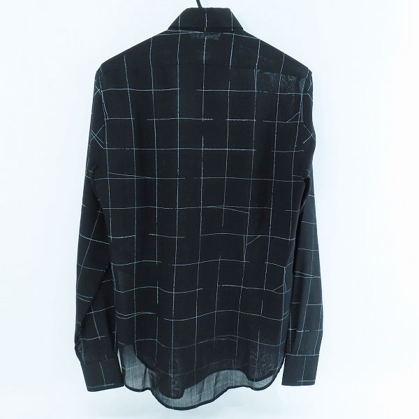 実際に弊社で買取させて頂いた【JPタグ】SAINT LAURENT/サンローラン チェック柄ウール混シャツ 長袖 481867 Y330R/36の画像 1枚目