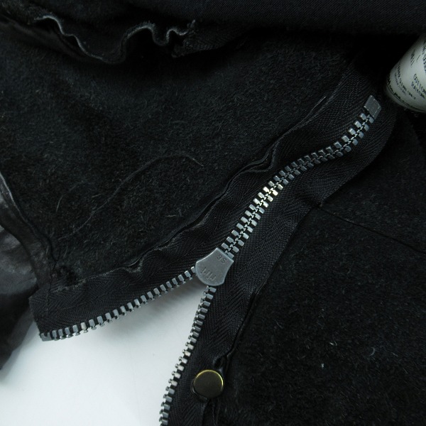 実際に弊社で買取させて頂いた ISAMU KATAYAMA BACKLASH/バックラッシュ イタリアン ダブルショルダー製品染めダブルライダース 1254-02/Lの画像 6枚目