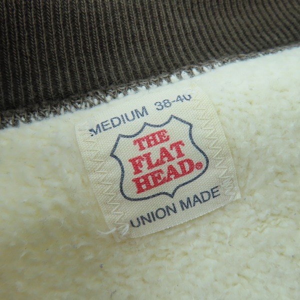 実際に弊社で買取させて頂いたTHE FLAT HEAD/フラットヘッド ジップアップ スウェット ジャケット /Mの画像 2枚目