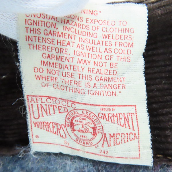 実際に弊社で買取させて頂いたCarhartt/カーハート 裏地ブランケット デニムジャケット/38の画像 4枚目