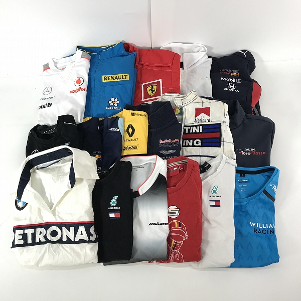実際に弊社で買取させて頂いた【おまとめ/未使用含む】フェラーリ/ハケットロンドン/プーマ 等 キッズ レーシングシャツ/ジャケット/パーカー 他