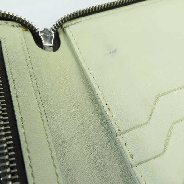 実際に弊社で買取させて頂いたRick Owens/リックオウエンス Python Leather/パイソンレザー ラウンドジップ長財布の画像 8枚目