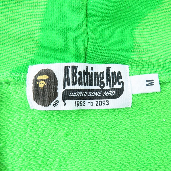 実際に弊社で買取させて頂いたA BATHING APE/アベイジングエイプ INK CAMO SHARK ZIP HOODIE/パーカー/Mの画像 3枚目