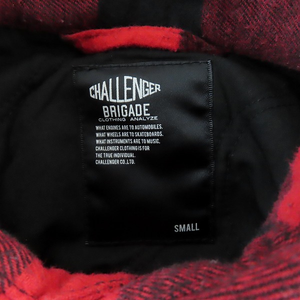 実際に弊社で買取させて頂いたCHALLENGER/チャレンジャー BUFFALO CHECK LINING SHIRT/バッファロー チェックライニングシャツ/CLG-SH 023-006/Sの画像 2枚目