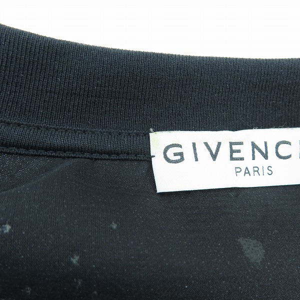 実際に弊社で買取させて頂いた【JPタグ】GIVENCHY/ジバンシィ デストロイ加工ロゴプリント半袖Tシャツ BM70RV3Y41/Sの画像 7枚目
