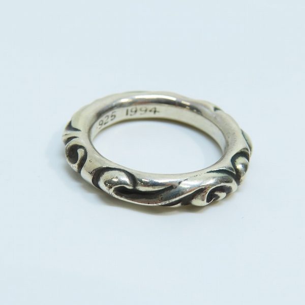 実際に弊社で買取させて頂いたCHROME HEARTS/クロムハーツ スクロールバンドリング /16.5号