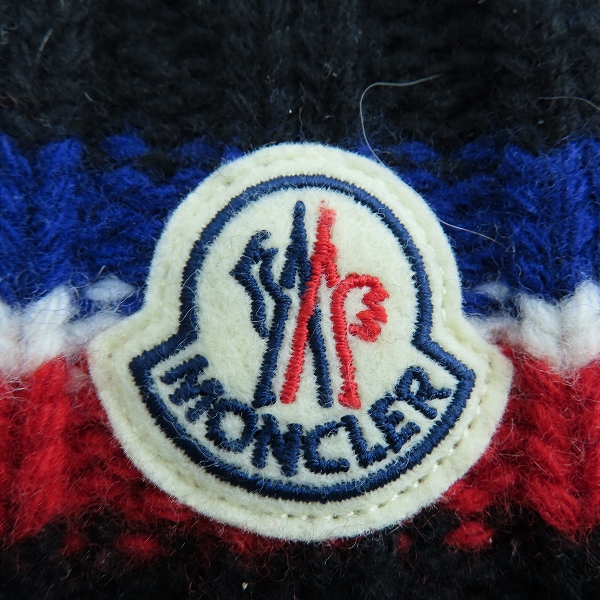 実際に弊社で買取させて頂いた【JPタグ】MONCLER/モンクレール BERRETTO TRICOT/ニットキャップ/ビーニー F20919Z74200 A9536の画像 6枚目