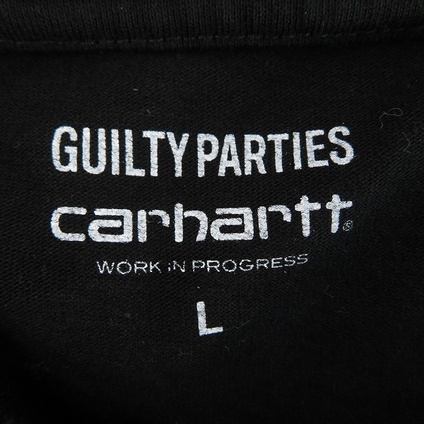 実際に弊社で買取させて頂いたWACKO MARIA×Carhartt/ワコマリア×カーハート AMERICAN SCRIPT/アメリカンスクリプト ロゴ刺繍 半袖Tシャツ Lの画像 2枚目