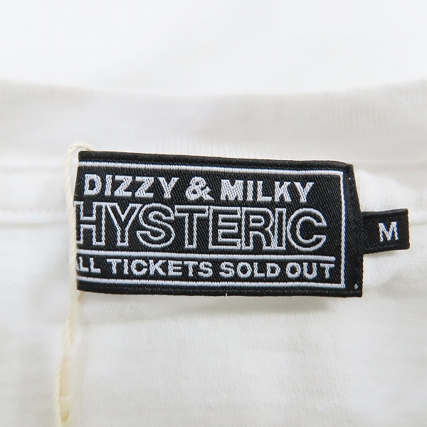 実際に弊社で買取させて頂いた【未使用】HYSTERIC GLAMOUR×TSUYOSHI NOGUCHI/ヒステリックグラマー×ツヨシノグチ AGAINST THE WORLD Tシャツ 02223CT14/Mの画像 2枚目