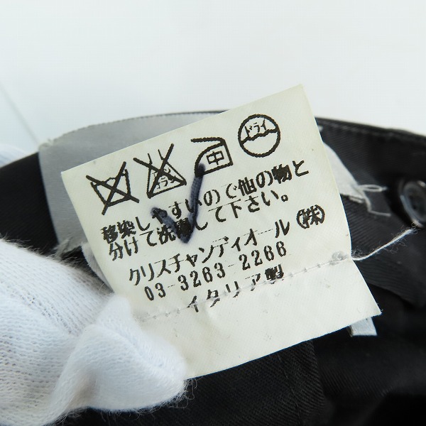 実際に弊社で買取させて頂いた【JPタグ】Christian Dior/クリスチャンディオール パンツ ブラック/44の画像 5枚目