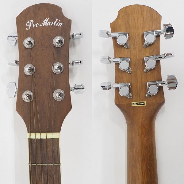 実際に弊社で買取させて頂いた★【難有り】Pro Martin/プロマーティン EA350BLS エレアコ/アコースティックギター/アコギ ソフトケース付 の画像 2枚目