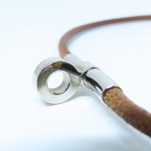 実際に弊社で買取させて頂いたHERMES/エルメス キテ レザー チョーカーの画像 2枚目