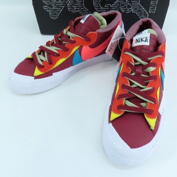 実際に弊社で買取させて頂いた【未使用】NIKE×SACAI×KAWS/ナイキ×サカイ×カウズ BLAZER LOW Team Red DM7901-600/26