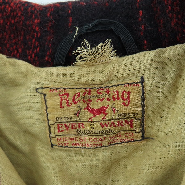 実際に弊社で買取させて頂いたRed Stag/レッドスタッグ ビンテージ バッファローチェック マッキーノジャケットの画像 2枚目