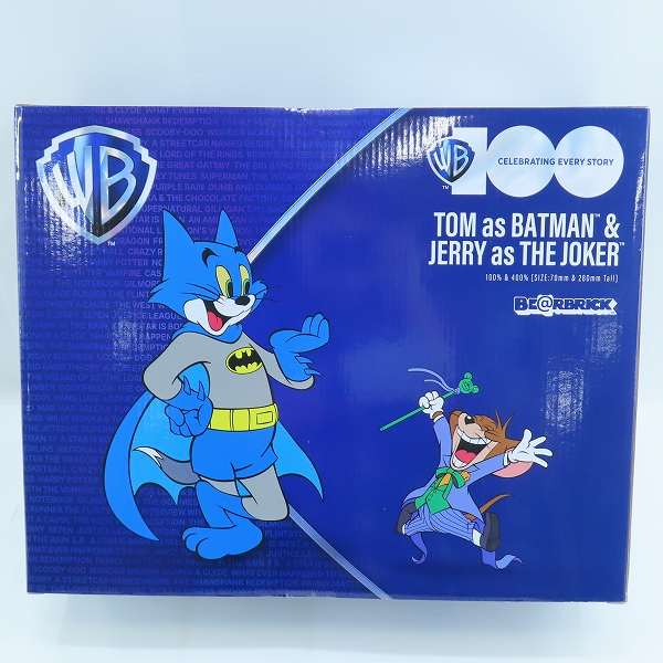 実際に弊社で買取させて頂いた【未開封】MEDICOM TOY/メディコムトイ BE@RBRICK/ベアブリック トムとジェリー バットマン＆ジョーカー 400%＆100%の画像 1枚目