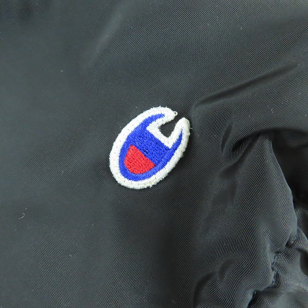実際に弊社で買取させて頂いたChampion/チャンピオン 裏ボア コーチジャケット ブラック /Lの画像 5枚目