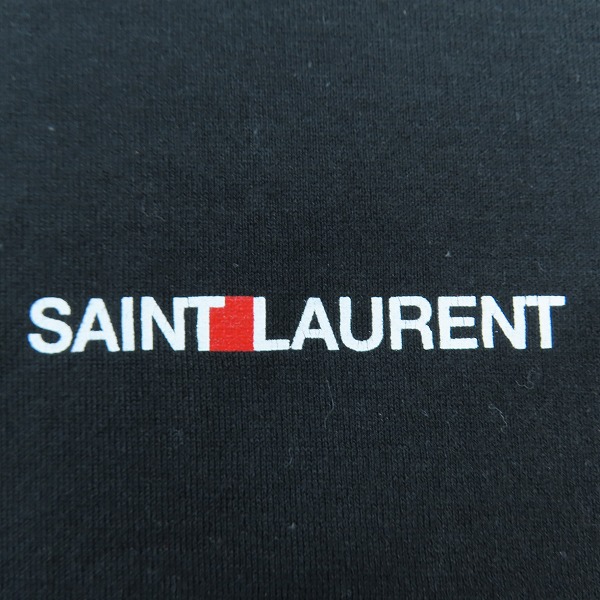 実際に弊社で買取させて頂いた【JPタグ】Saint laurent paris/サンローランパリ ミニロゴ 半袖 Tシャツ/カットソー ブラック/黒 464572 YB2DQ/Lの画像 3枚目