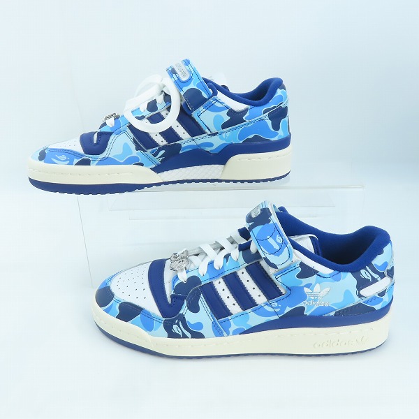 実際に弊社で買取させて頂いた【未使用】 adidas×A BATHING APE/アディダス×アベイシングエイプ Forum 84 Low 30th Anniversary/フォーラム ID4772/26の画像 3枚目